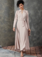 Schnittmuster Vogue 1908 feminines Damenkleid Gr. 34-52