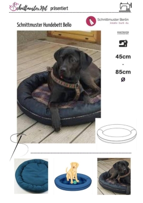 Schnittmuster praktisches Hundebett Schnittmuster Berlin Bello