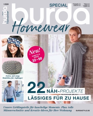 Schnittmusterheft Sonderheft Burda Special Homwear 01/2020
