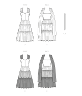 Schnittmuster McCalls 8280 feminines Vintagekleid, Damenkleid Gr. 32-50