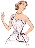 Schnittmuster McCalls 8280 feminines Vintagekleid, Damenkleid Gr. 32-50
