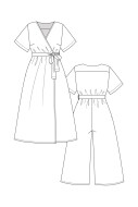 PDF-Schnittmuster Jumpsuit Damen named Hali Gr. 32-56