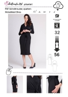 PDF-Schnittmuster named Olivia elegantes Damenkleid Gr. 32-56