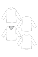 PDF-Schnittmuster named Olo Shirt bequemes Damenshirt Gr. XS-XXL 32-54