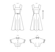 unique dresses paper sewing pattern mcCalls 8357 diy...