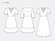 romantisches Kleid Schnittmuster pattydoo Ida DIY zum...