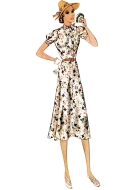 Sewing pattern Misses dress, vintage dress 1930s McCalls 8338