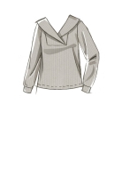 Sewing pattern Misses pullover with collar variations McCalls 8343