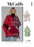Schnittmuster McCalls 8347 weiter Poncho Gr. 32-52