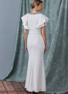 Schnittmuster Vogue 1919 elegantes Damenkleid, Designerkleid Badgley Mischka Gr. 34-50