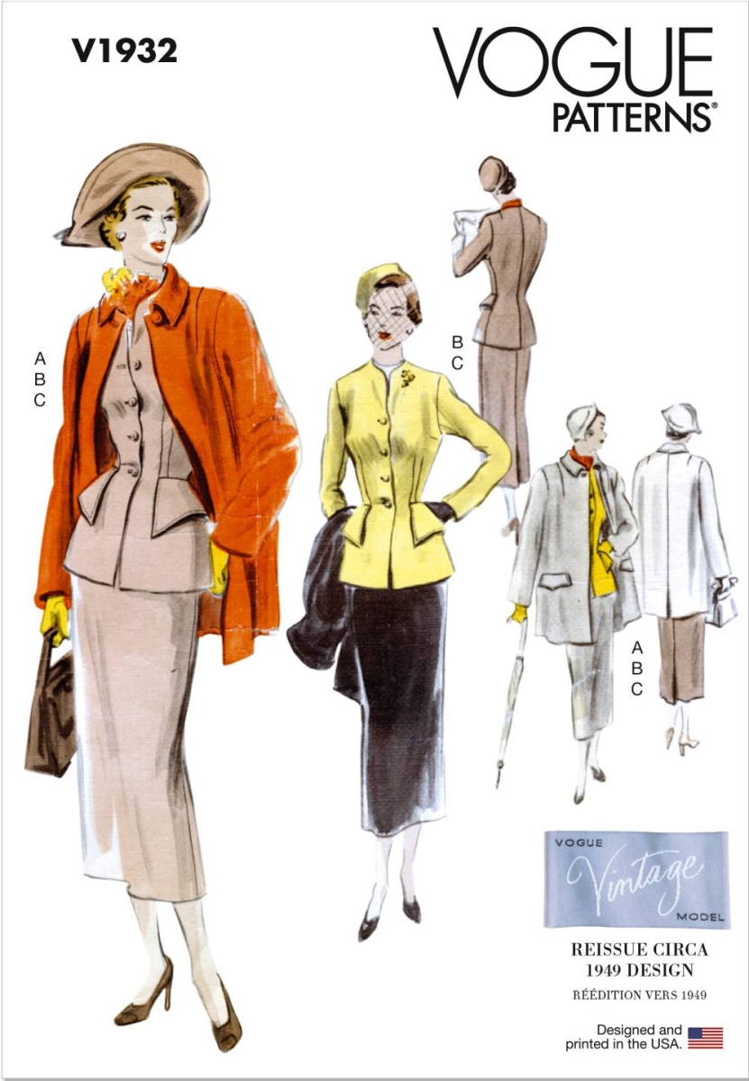 Vintage Schnittmuster für Damen Vogue 1932 mit Nähanleitung