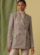Schnittmuster Damenblazer mit doppelreihigem Knopfverschluss von Vogue 1927 Gr. B5 8-16 (DE 34-42)