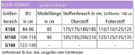 Sewing epattern Misses dress with dividing seam in the skirt part zwischenmass 650601