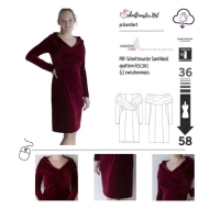 Kleid PDF-Schnittmuster  für Damen zwischenmass 651301 mit Nähanleitung