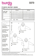 Sewing pattern Misses sweater, hoodie Burda 5979
