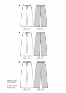 casual trousers paper sewing pattern burda 5960 diy...