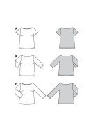 simple shirts paper sewing pattern burda 5961 diy...