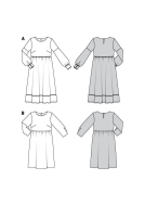 weites Kleid Schnittmuster Burda 5948 DIY zum nähen