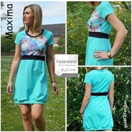 Schnittmuster Damenkleid, Jerseykleid Maxima Gr. 32-58 von fadenkäfer
