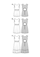 simple dresses paper sewing pattern burda 5889 diy...