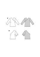 ausgefallenes Shirt Schnittmuster Burda 5900 DIY zum nähen