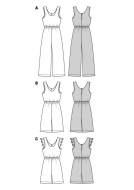 stylish overall paper sewing pattern burda 5905 diy...