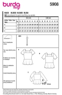 Sewing pattern Misses shirt, T-shirt Burda 5908