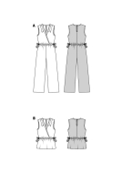 ärmelloser Overall Schnittmuster Burda 5914 DIY zum...