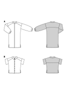 casual dresses paper sewing pattern burda 5918 diy...
