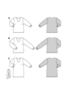 Basic Bluse Schnittmuster Burda 5924 DIY zum nähen