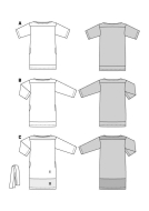 gerades Kleid Schnittmuster Burda 5925 DIY zum nähen