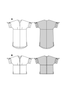 legeres Kleid Schnittmuster Burda 5934 DIY zum nähen