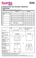 Sewing pattern Burda 9246 practical baby combination, baby essentials Sizes 5-9 (US 6-10)