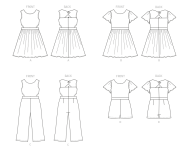 hübsches Mädchenkleid Schnittmuster Butterick...