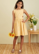 Schnittmuster hübsches Mädchenkleid, Mädchenoverall Butterick 6908 Gr. 7-14 (127-155cm)