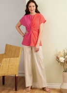 Schnittmuster süßes Damenshirt, Blusenshirt Butterick 6899 Gr. 34-52
