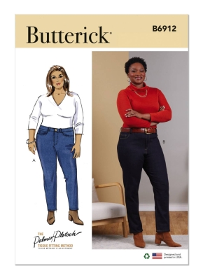 Hose Schnittmuster für Damen Butterick 6912 mit Nähanleitung