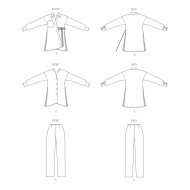 lockere Bluse Schnittmuster Butterick 6932 DIY zum...
