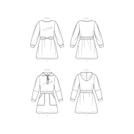hübsches Mädchenkleid Schnittmuster NewLook 6714 DIY zum nähen