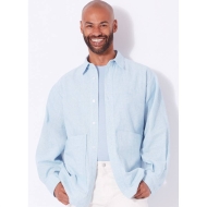 Schnittmuster modische Unisexjacke, Damenjacke, Herrenjacke New Look 6724  Gr. XS-XL 30-48 (DE 40-58) Herr