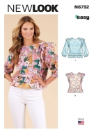 Shirts Schnittmuster NewLook 6732 einfach zu nähen