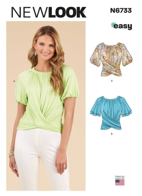 Shirt Schnittmuster für Damen NewLook 6733 mit Nähanleitung