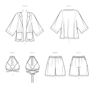 sommerliche Kombination Schnittmuster NewLook 6737 DIY...