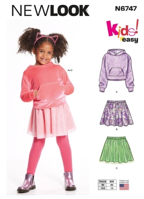 childrens-combination sewing pattern for kids newlook 6747 sewing instructions