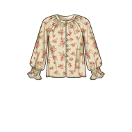 Sewing pattern Misses blouse, raglan blouse NewLook 6743 size 8-20 (DE 34-46)