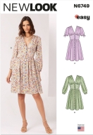 dress sewing pattern for women newlook 6749 sewing...