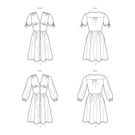 pretty dresses paper sewing pattern newlook 6749 diy instructions