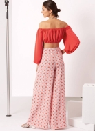 Schnittmuster bauchfreie Damenkombi Top und Hose New Look 6758  Gr. 32-50