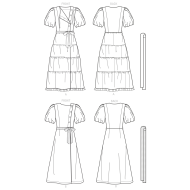 ausgefallenes Kleid Schnittmuster NewLook 6694 DIY zum...