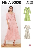 dress sewing pattern for women newlook 6695 sewing...